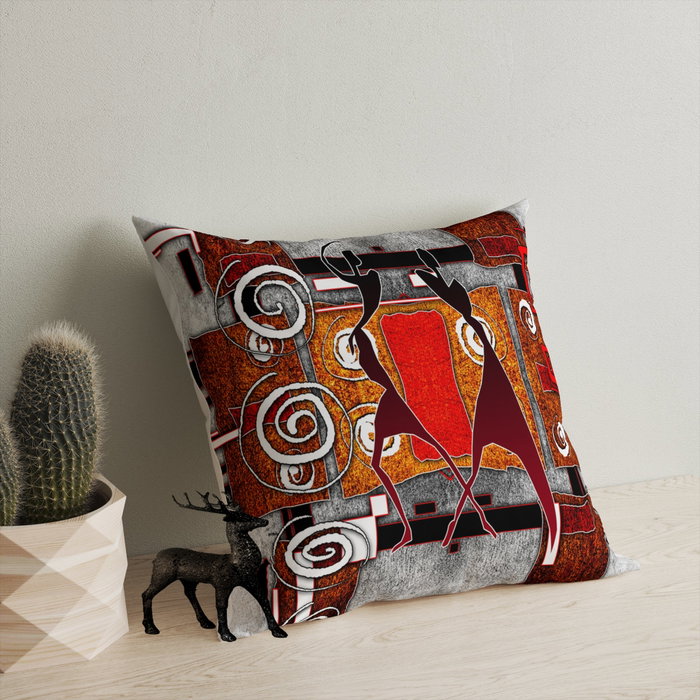 Aberto Design Cojín Multicolor 43x43 cm